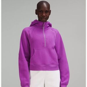 Lululemon moonlight magenta Purple Half-Zip Hoodie
